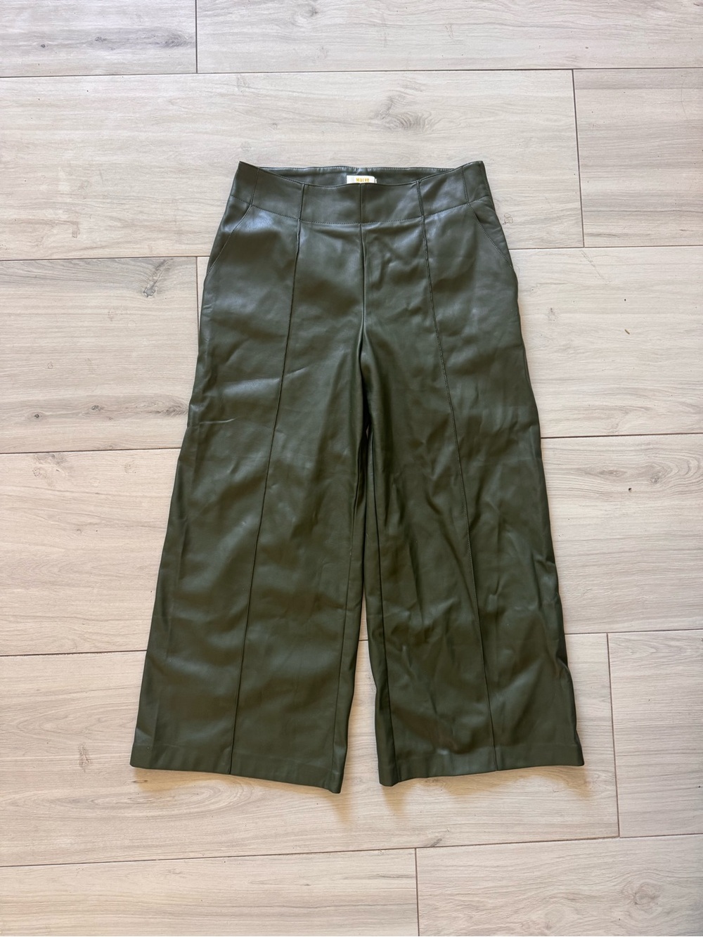 Maeve X Anthropologie Green wide Leg Green Pants - Picture 3 of 5
